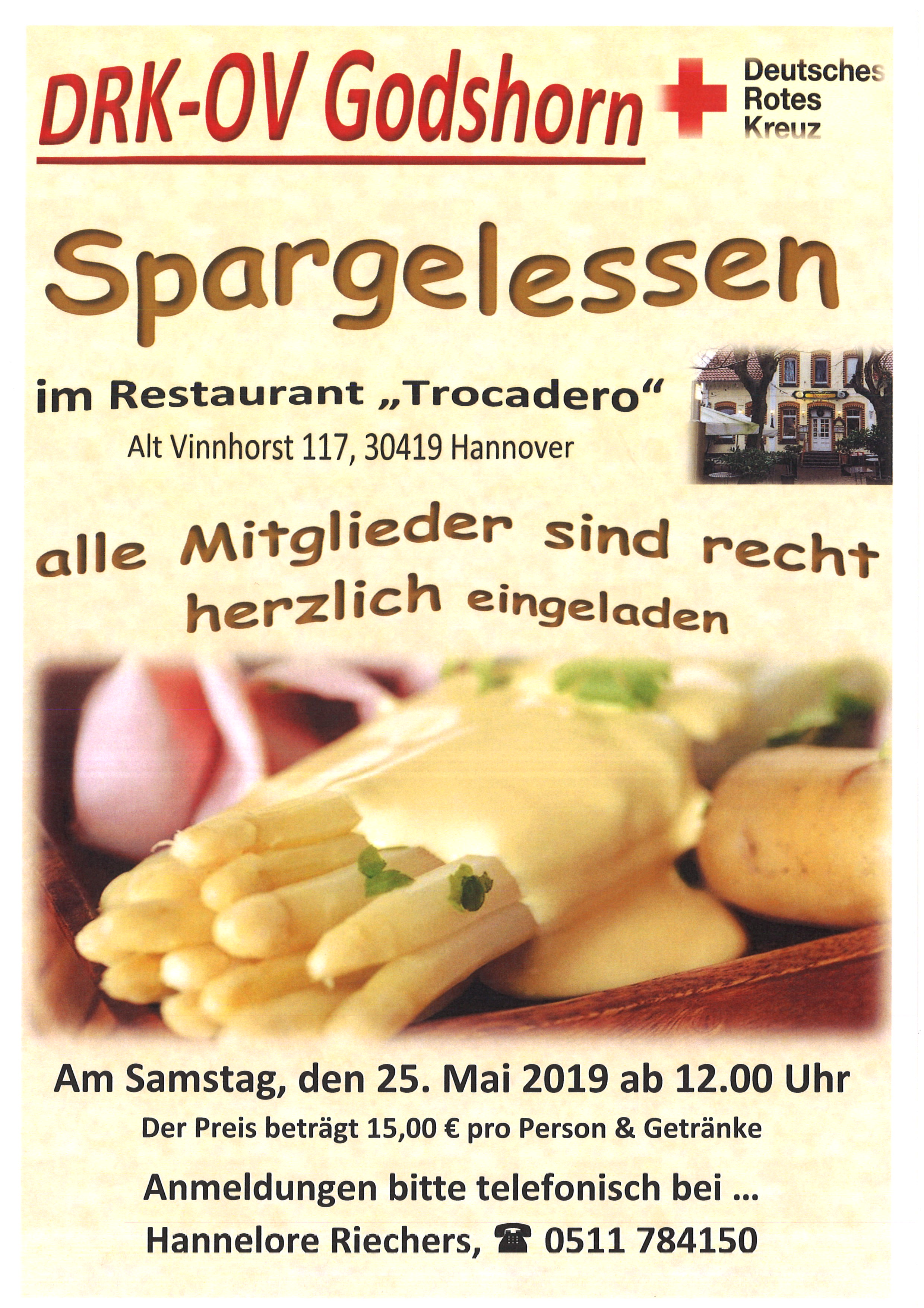 SPARGELESSEN für Mitglieder