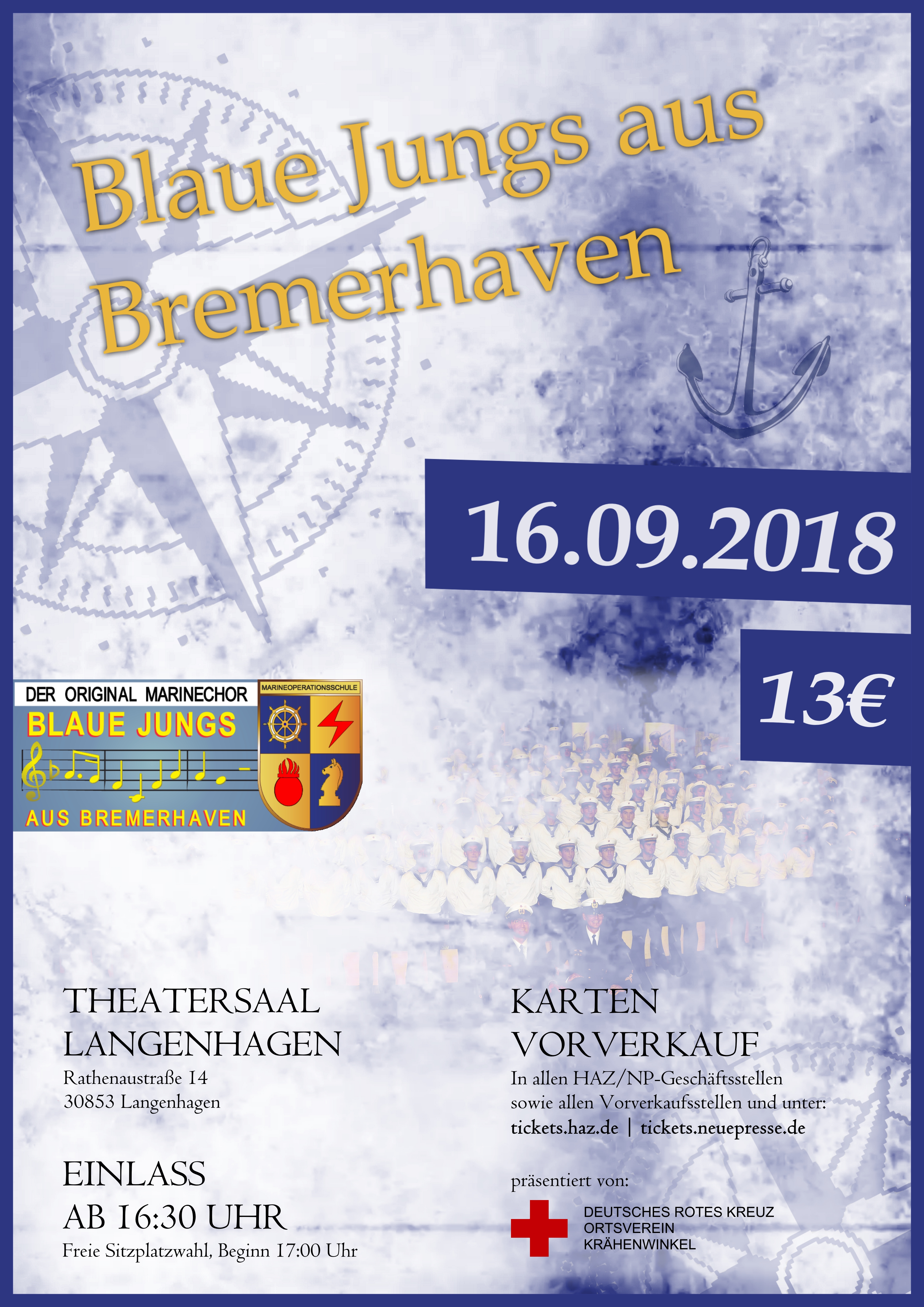 Konzert des Original Marinechor Blaue Jungs